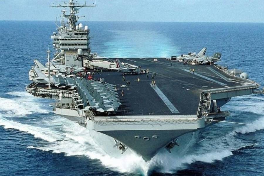 La llegada del portaviones de EE.UU. muestra las dificultades con aviones de la Armada