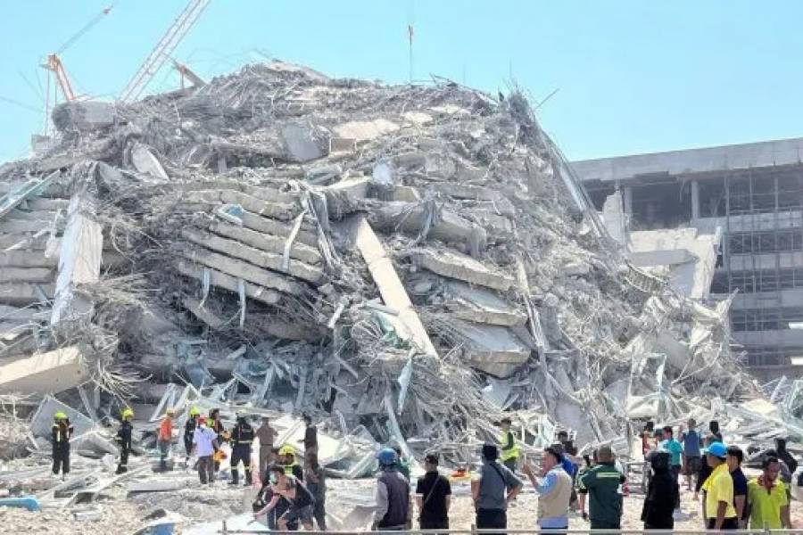 Bangkok: así se derrumbó un edificio de 30 pisos por el terremoto en Myanmar