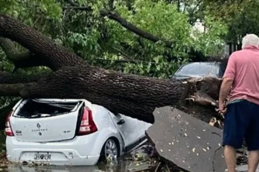 Temporal azotó a localidades de Santa Fe y Córdoba: destrozos y anegamientos