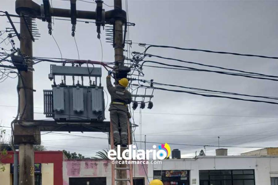 Restricción en el servicio energético para este domingo