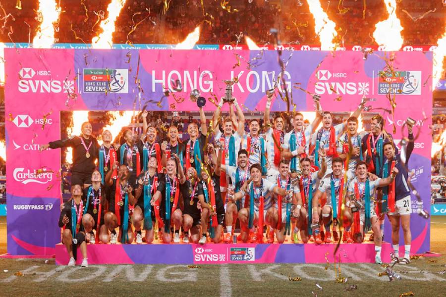 Histórico: Los Pumas 7s vencieron a Francia en la final del Seven de Hong Kong y lograron su tercer título consecutivo