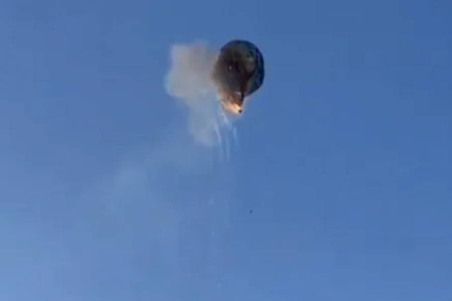 Tragedia en Brasil: se incendió un globo aerostático y murieron al menos ocho personas