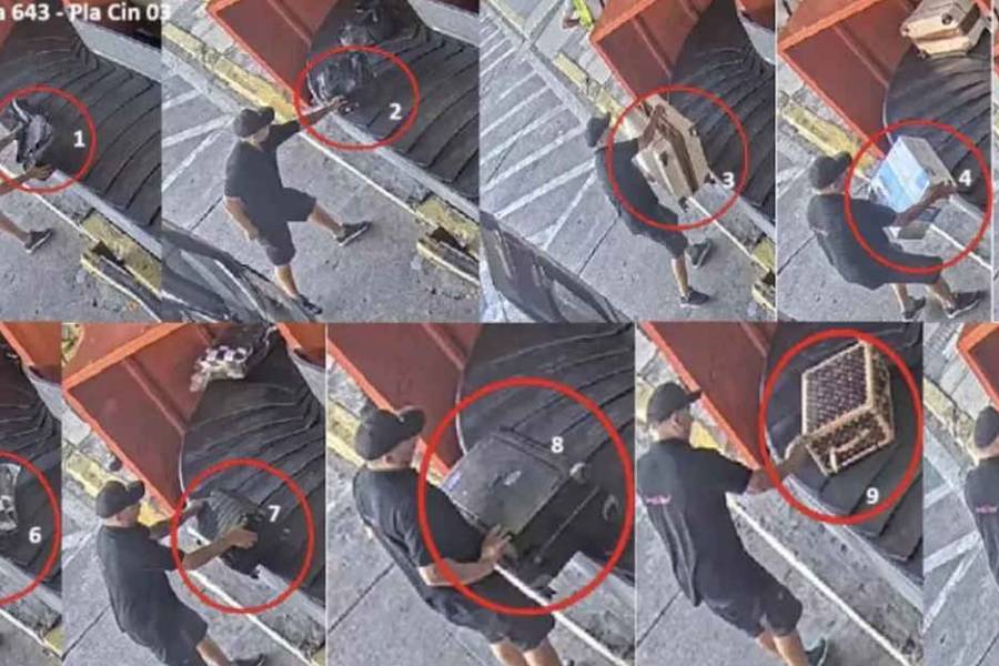 Revelan imágenes de un vuelo privado que ingresó valijas sin declarar y que complica a Milei