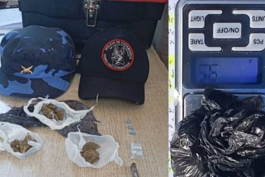 Los pescaron al mediodía con marihuana y alprazolam