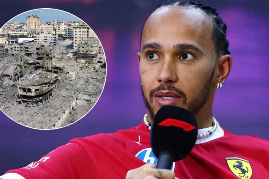 Hamilton lamentó la situación que se vive en Gaza, donó dinero y llamó a que se unan a su iniciativa