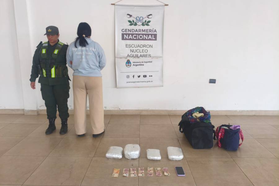 Viajaba con más de 4 kilos de marihuana en un colectivo hacia Catamarca