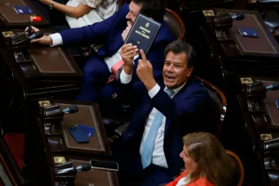 Facundo Manes denunció a Martín Menem por amenazas en la previa de la sesión en Diputados
