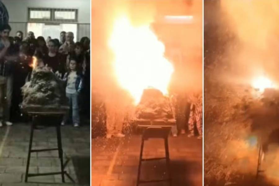 Un experimento explotó en una feria de ciencias en Pergamino y una nena está grave