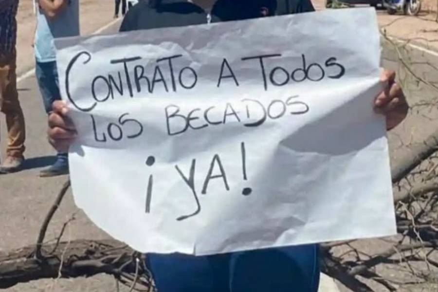 Becados del municipio de Tinogasta cortan Ruta 60