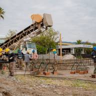 Jalil visitó la obra de ampliación del San Juan Bautista