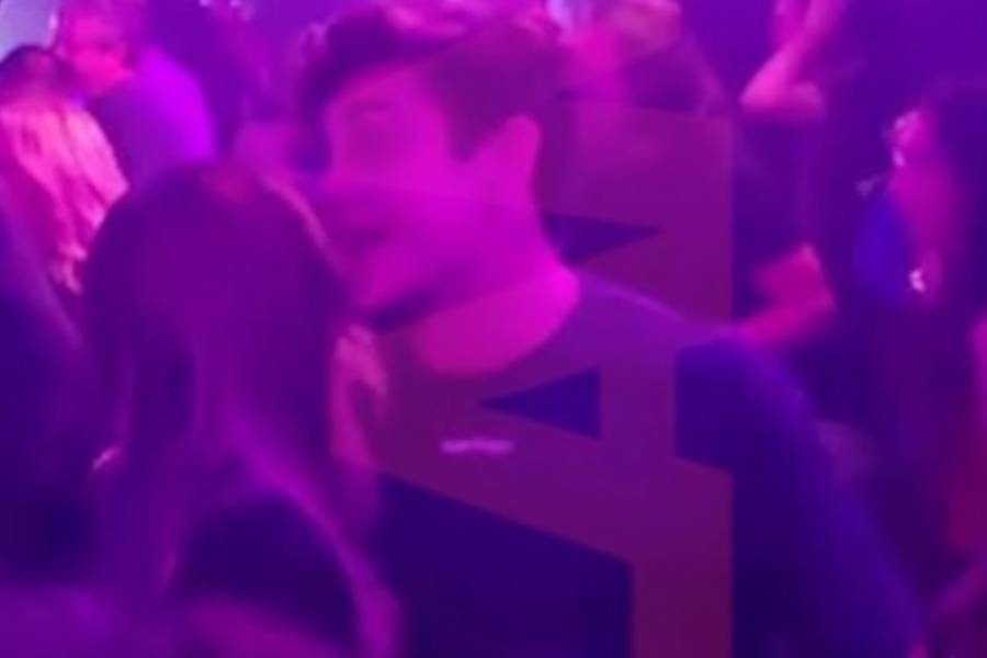 Besos y abrazos en un boliche: Franco Colapinto, muy cerca de Meri Deal, cantante de “Toco para vos”