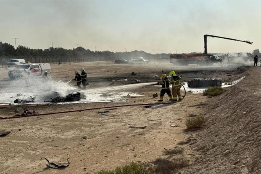 Tragedia en el Salón Aeronáutico de Dubái: un avión de combate indio se estrelló durante una demostración