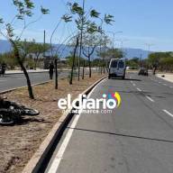 Dos motociclistas heridos en inmediaciones al Predio Ferial