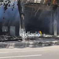 Voraz incendio en una pastelería 