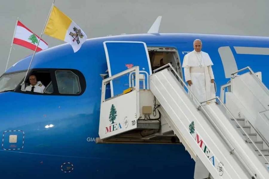 El Papa llegó al Líbano en el último día de su primera gira