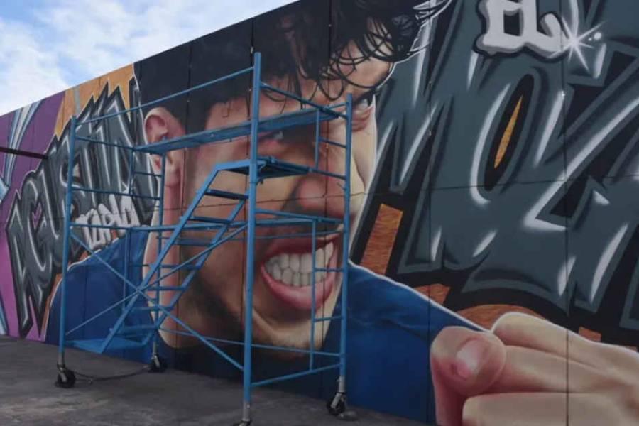 El Mozart del pádel tiene su mural en Catamarca