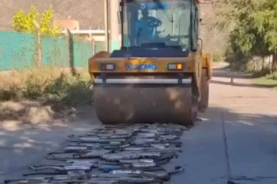 Belén: Destruyen 187 caños de escape libres para cuidar la salud y la convivencia