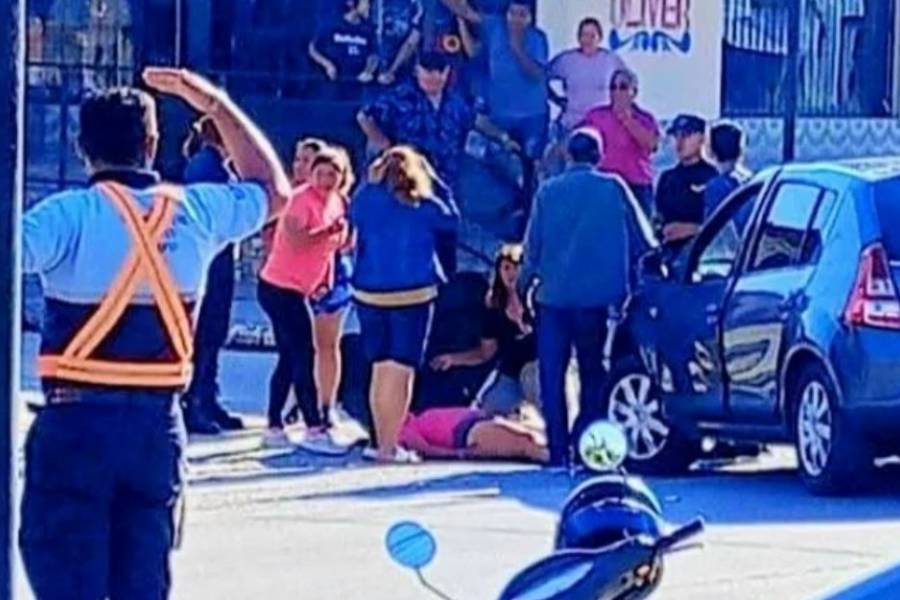 Una motociclista resultó herida tras un accidente de tránsito en Los Altos