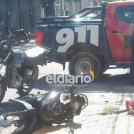 Choque de motos deja una persona herida en el centro de la Ciudad