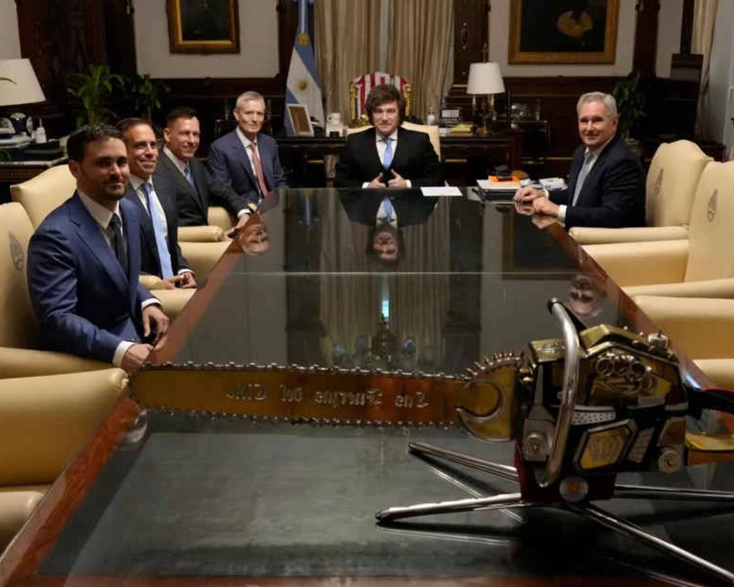 Javier Milei recibió en Casa Rosada el empresario Peter Thiel