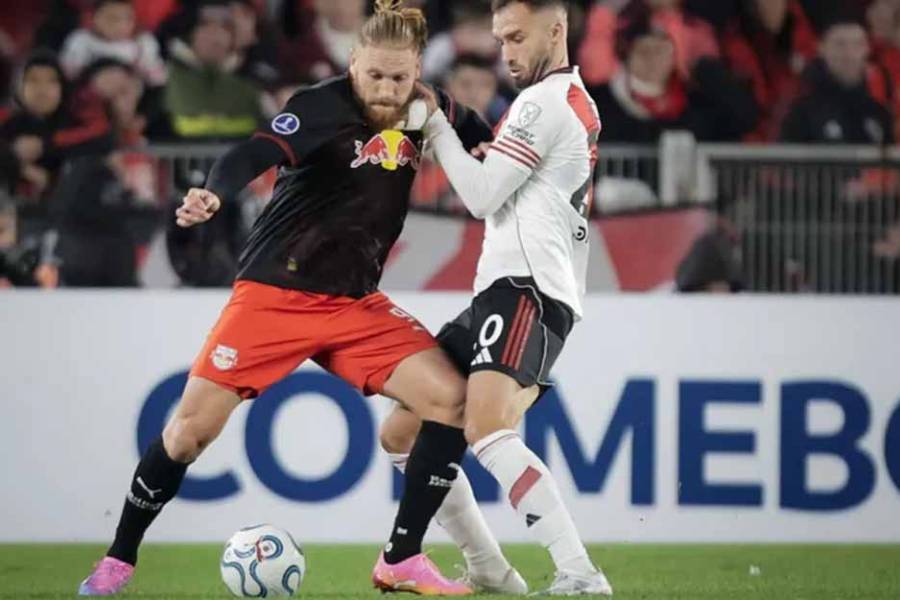 River le empató en el descuento a Bragantino en el Monumental y quedó a un pasito de la clasificación