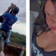 Aseguran que la joven arrojada al vacío sin soga en Brasil no murió en el acto