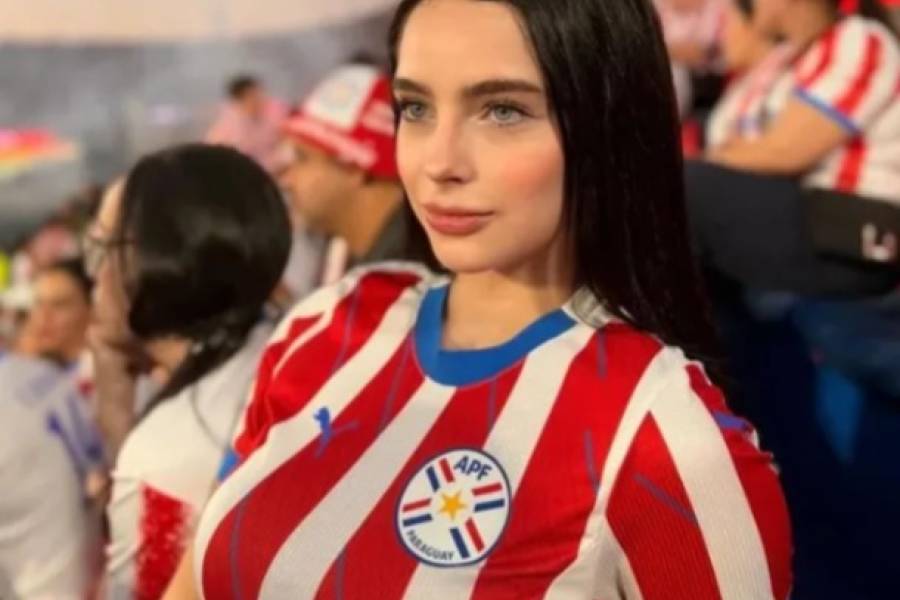 Quién es Naiel Aguilera, la hincha de Paraguay a la que confundieron con una modelo hecha con IA