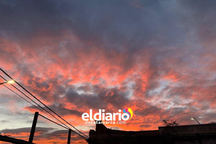 Nubes rojas sobre el cielo de Catamarca ¿a qué se debe este fenómeno?