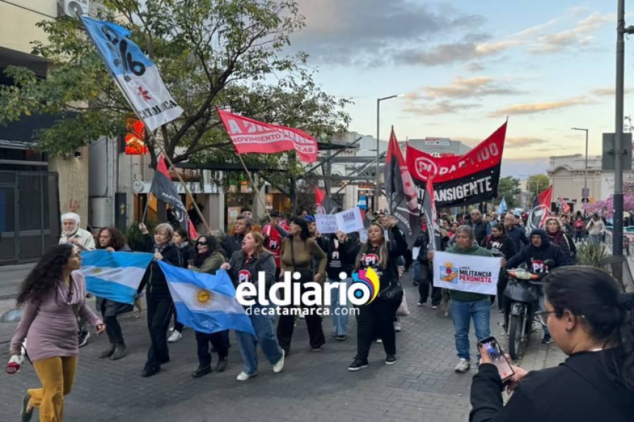 Catamarca marchó nacional en rechazo a la Ley de inviolabilidad de la propiedad privada