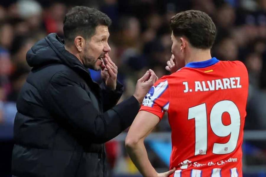 El Cholo Simeone elogió a Álvarez tras la derrota del Atlético de Madrid: “Se hizo cargo de la pelota”