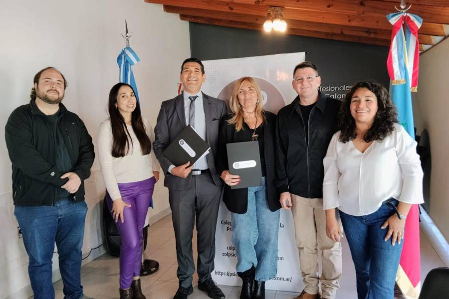 El Colegio de Psicólogos de Catamarca distinguió a Bruno Jerez 