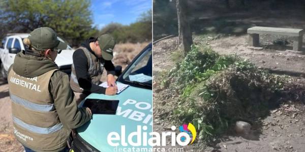 Policía Ambiental sancionó a un hombre que arrojaba residuos en la vía pública