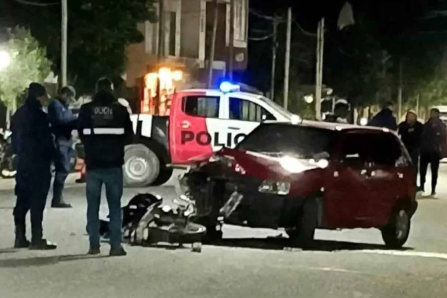 Santa María: Joven sufrió heridas tras protagonizar un siniestro vial