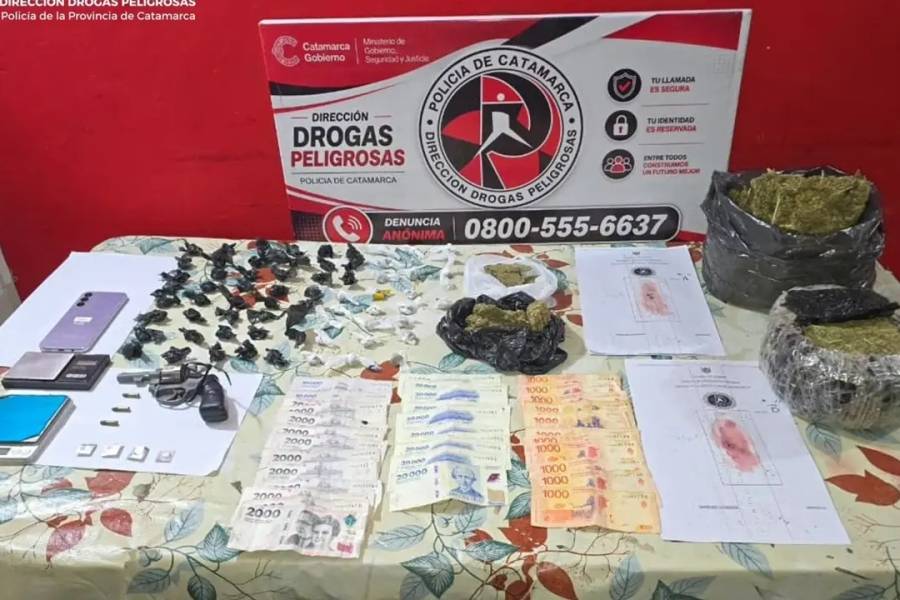 Incautan 3 kg de marihuana en allanamiento en el Barrio 240 viviendas