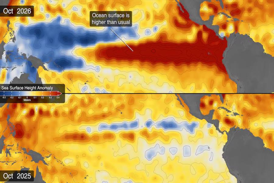 Los satélites de la NASA siguen el avance de El Niño: la señal clave en el océano que anticipa un impacto extremo en el clima