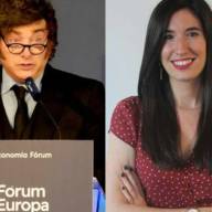 Milei insultó a una periodista española en Madrid y su custodia empujó a un trabajador de prensa de El País