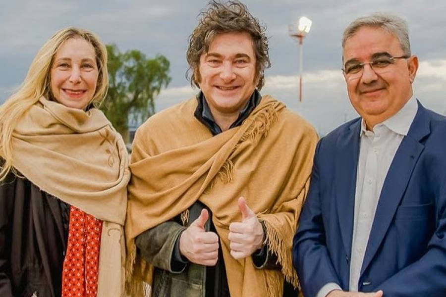 El Gobernador recibió al presidente Javier Milei en su primera visita oficial a Catamarca