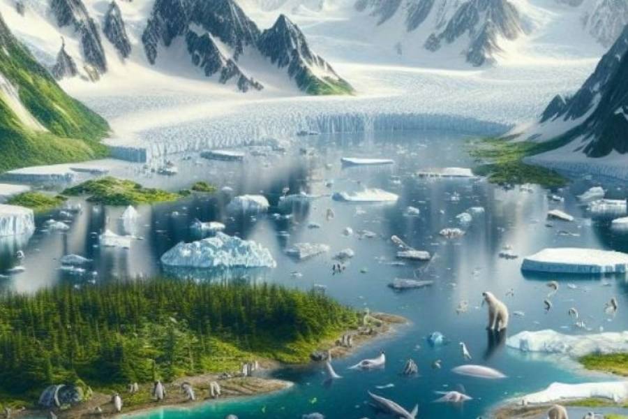 Así se vería la Antártida sin hielo, según la inteligencia artificial